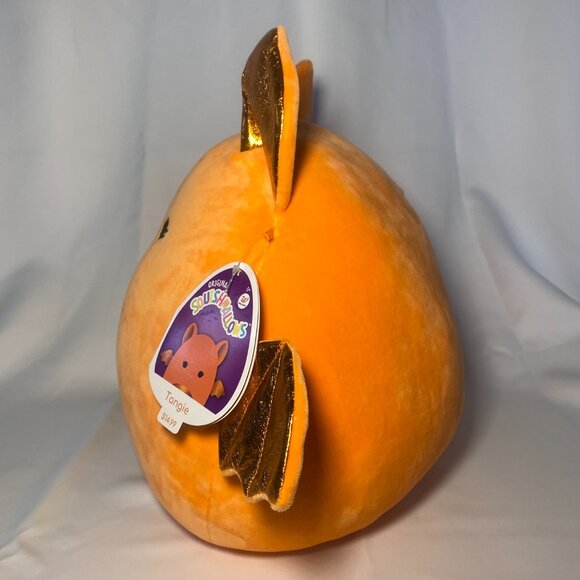Squishmallows Tangie the Orange Bat 12in Soft Plush Metallic Halloween NWT - Picture 2 of 11